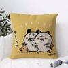 Japan Cute Joke Bear Cushion Cover Eco Linen Pillow Case DoubleSided Print Breathable Durable Zipper Home Decor Gift