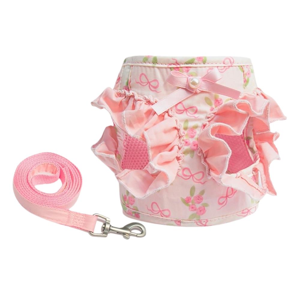 Adjustable Dog Harness and Leash Breathable Cat Harness Vest No Pull Pet Walking Rope  Pet Supplies