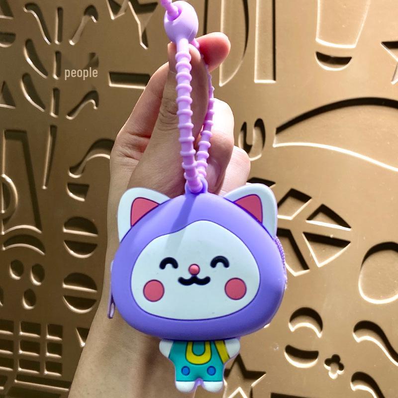 Мини Кошечка удачи Кошечка монета брелок и сумка для наушников подарок
