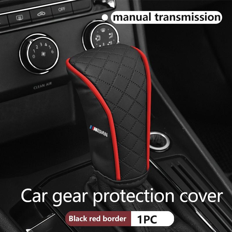 Car Manual Gear Head Shift Knob Grips Cover Shift Lever Decor For BMW M 1 3 4 5 6 7 Series X1 X3 X4 X5 G20 G38 F48 E36 E39 RO2