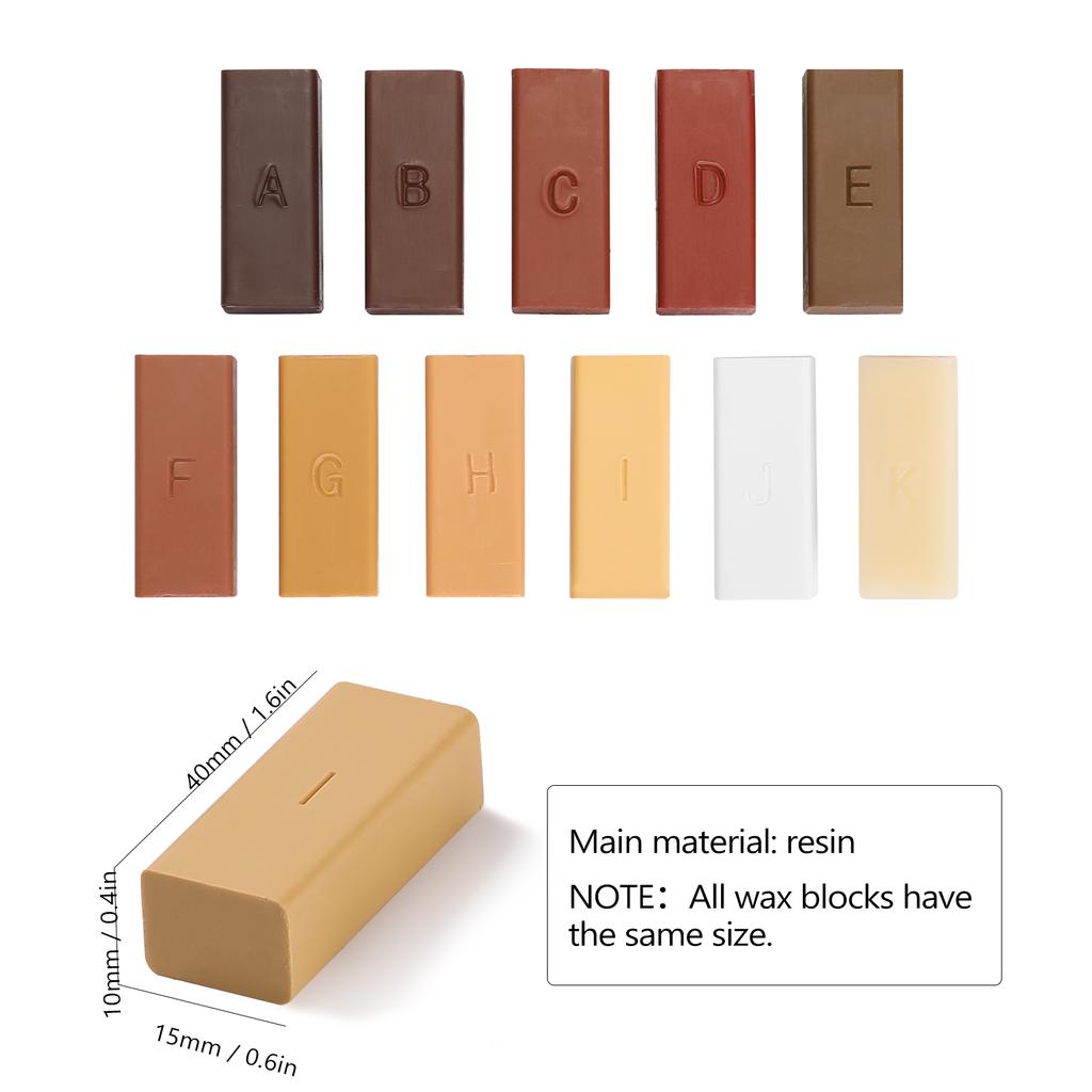 Набор для ремонта ламината Восковая система Пол Столешница Прочный корпус Сколы Царапины Только ремонт