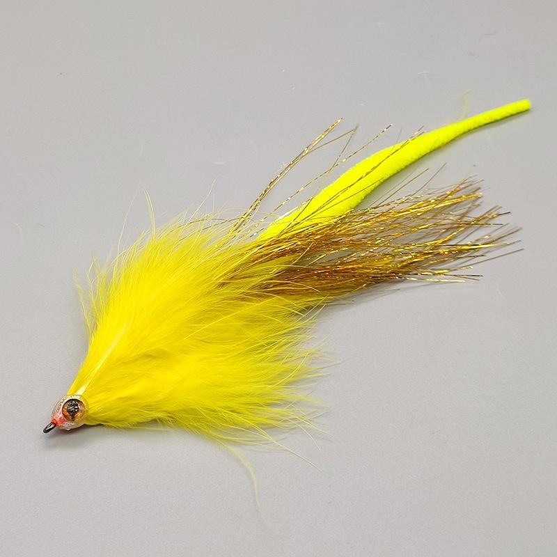 LF196 Стримерная мушка «Драконий хвост» - Искусственная приманка Крючок для нахлыстовой рыбалки.
