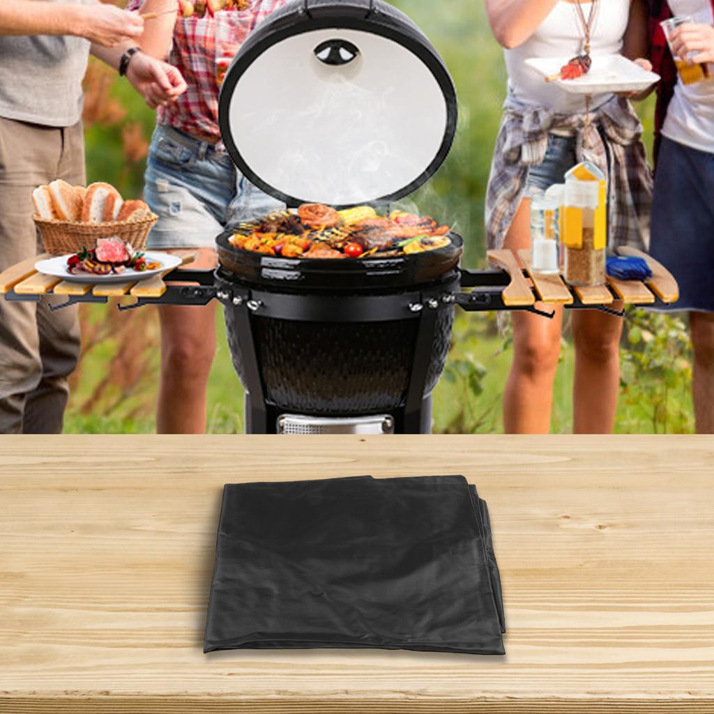 BBQ Grill Cover Grill 210D Oxford Cloth Barbecue Accessories Black Color Easy To Clean Outdoor Grill Protector