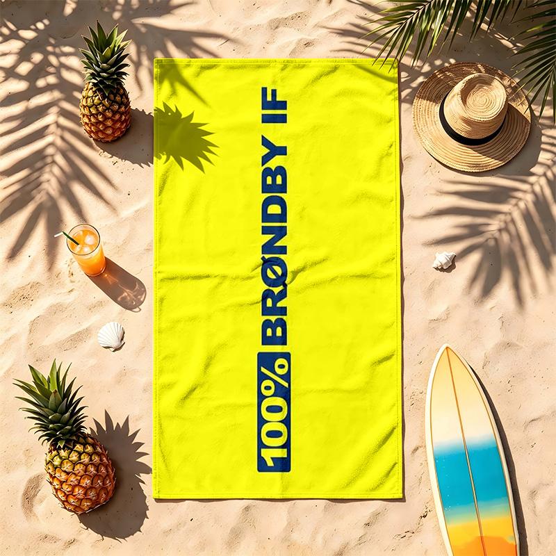 Brondby IF (5) Theme Beach Towel Sand Resistant Soft And Comfortable Suitable For The Pool Camping Yoga And Diving A Travel