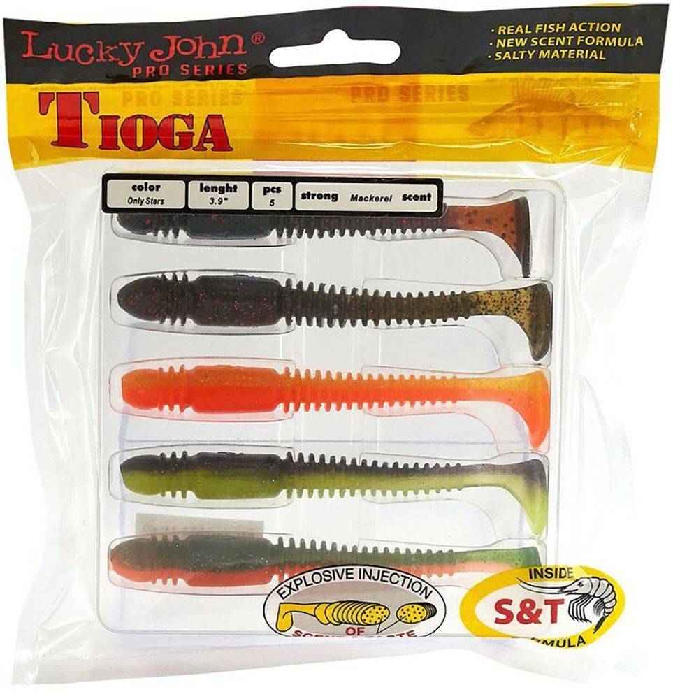 Приманка силикон Tioga Lucky John Pro Series MIX 3,9inch/99mm/5pcs