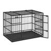 FEANDREA Heavy-Duty XL Dog Crate, Ink Black, 107 x 70 x 75 cm