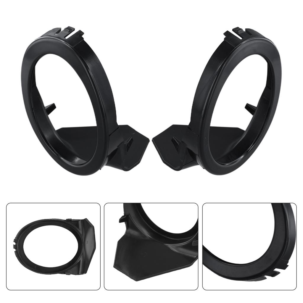 1 пара передних противотуманных фар для BMW - для E39 для M5 51112496283# 51112496284# Высококачественная черная автомобильная деталь из ABS