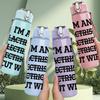 1PC I Am An Electrician Funny Quote Print 750ml Color Plastic Sports Water Bottle Leakproof Flip Straw Lid Suitable for Sports Office Home Use