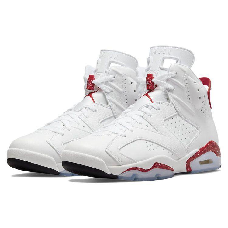 Мужские кроссовки Air Jordan 6 Retro Red Oreo White University-Red Black CT8529-162
