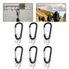 6lots Weather Resistant Backpacks Carabiner Reliability Portables Camping Hook for Hiking Climbing