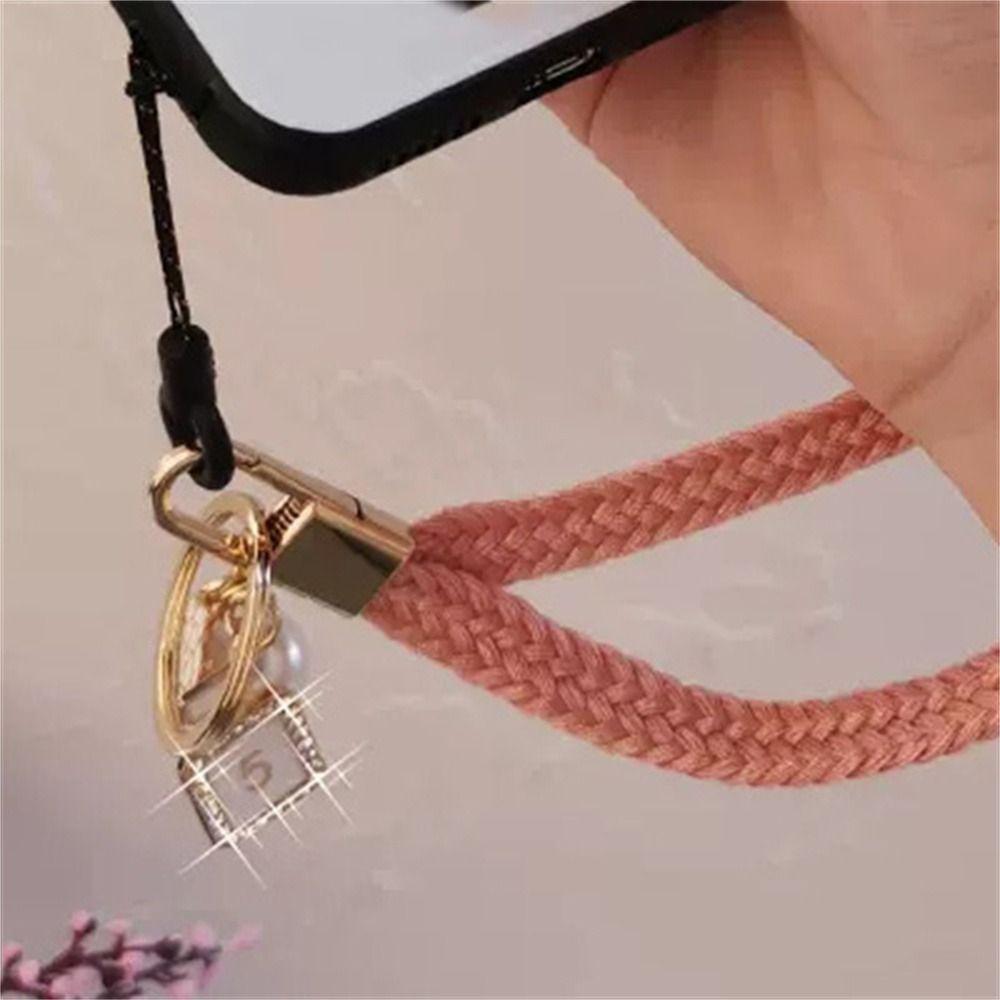Hanging Neck Strap ID Badge Holder Phone Hang Rope Mobile Phone Lanyard Woven Strap Rope Wrist Rope