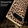 Чехол для Google Pixel 9 Pro, леопардовый принт, покрытие из ПУ-кожи, ПК+ТПУ, гальванизированная крышка телефона