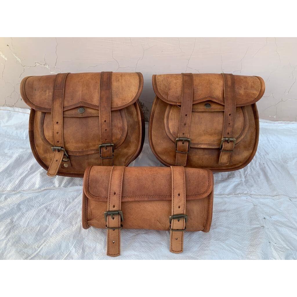 Кожаные мотоциклетные сумки Combo 3 седельной сумки для Sportster 3 Bags Combo