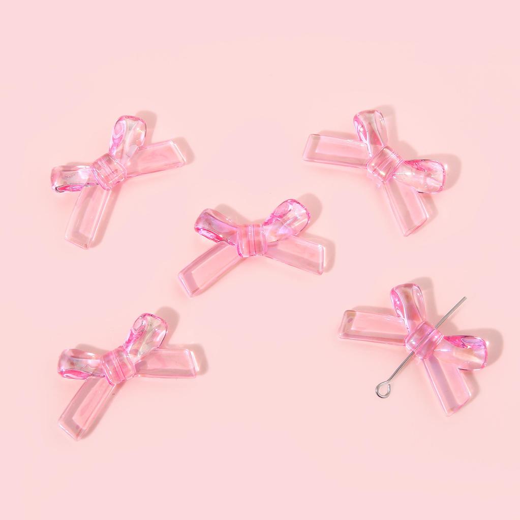 4 шт. 34*20 мм акриловые волшебные цвета бантик аксессуары для изготовления ювелирных изделий DIY очаровательное украшение