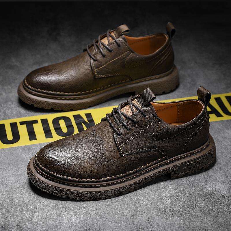 Мужская деловая обувь, черная кожаная рабочая обувь для отдыха на открытом воздухе, высококачественная нескользящая дизайнерская обувь ручной работы на плоской подошве Zapatos Hombre