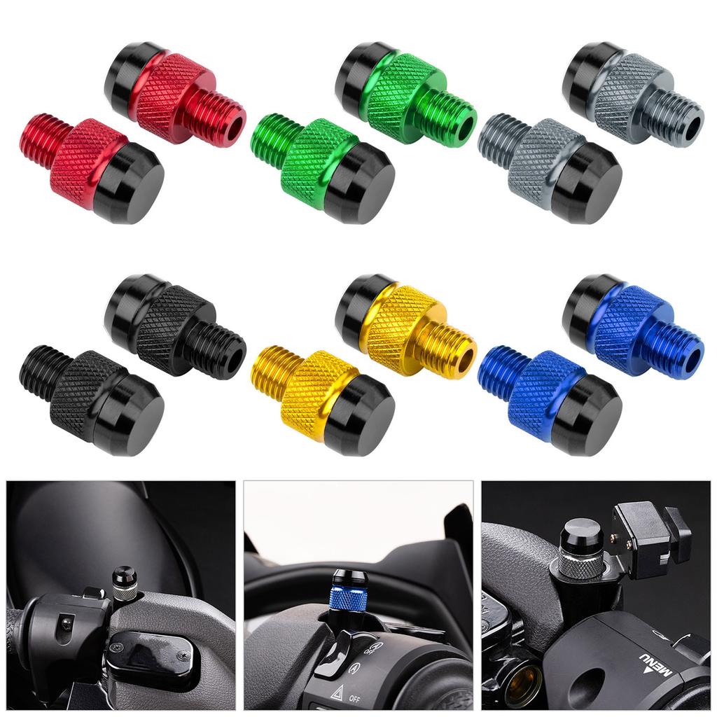 Винты-заглушки отверстий для зеркал мотоцикла для Honda Алюминиевые заглушки отверстий зеркал заднего вида Винты Болты Замена Монтажный винт