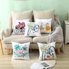Flower and Grass Bicycle Pillow Cover for Home Ins Nordic Pillow Photo Small Fresh Cushion