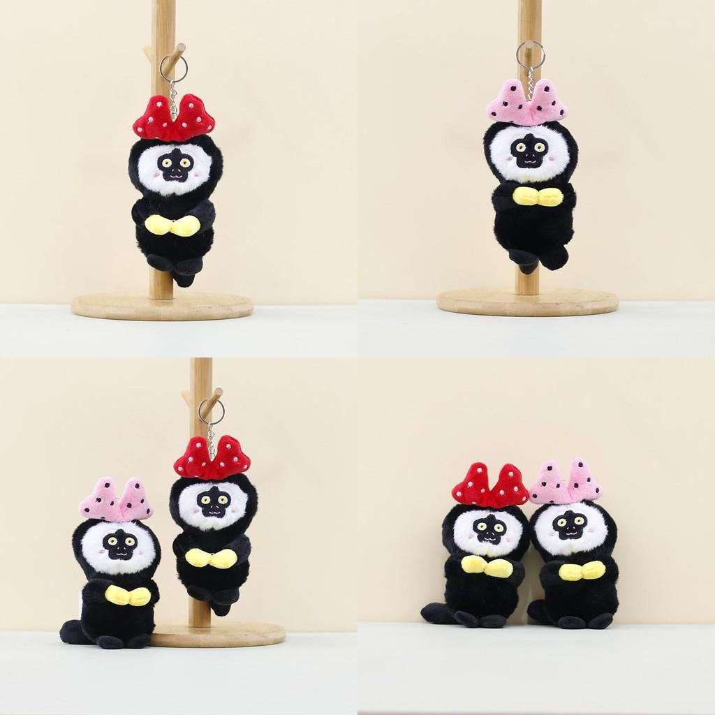 Очаровательный плюшевый брелок-обезьянка красный и розовый милая кукла-мягкая игрушка для сумок и аксессуаров