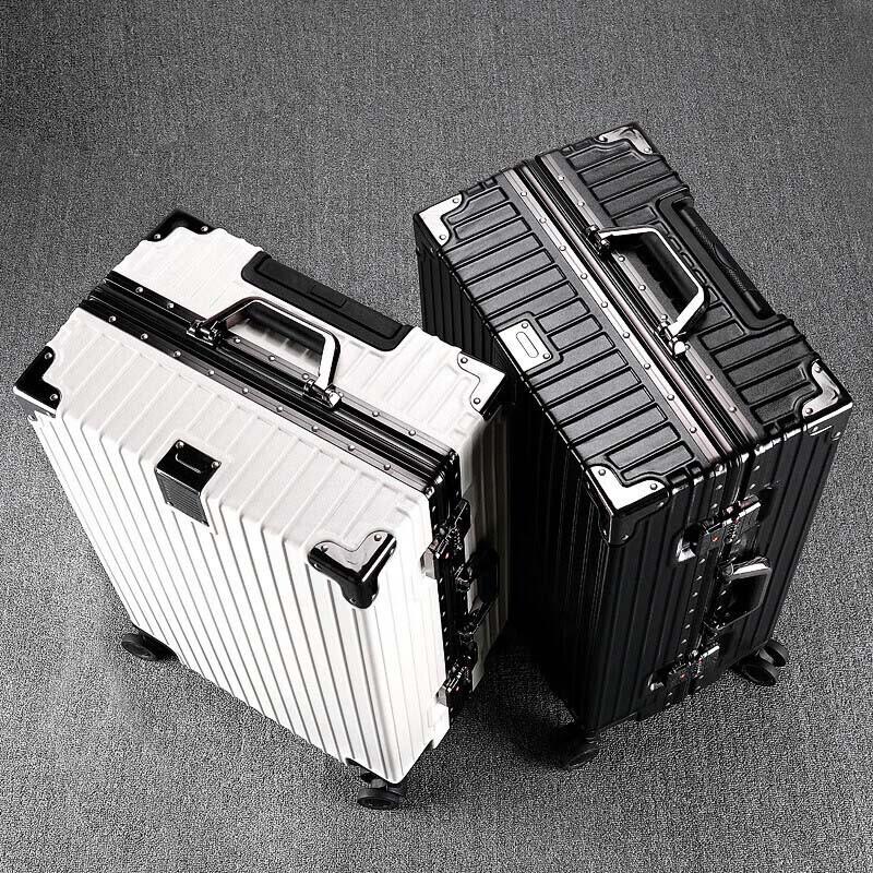 Vintage Aluminum Frame Spinner Luggage