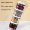 Square Clear Push-Type Storage Jar - Sealable Plastic Container for Kitchen Grains, Candy, and Fruit Powder