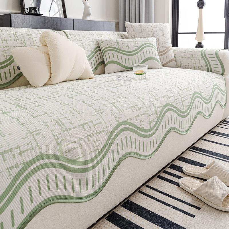 Digital Printing Process Summer New Special-Shaped Sofa Cushion Non-Slip And Breathable One-Piece Ice Silk Mat Seat Cushion