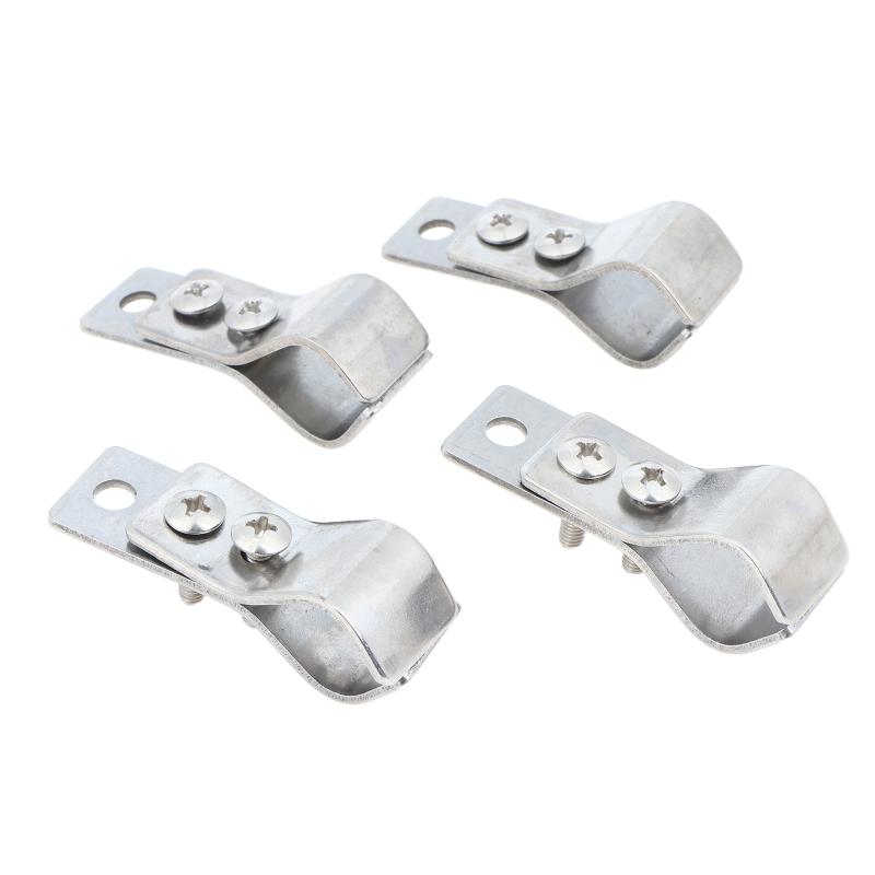 4/8Pcs Small Adjustable Curtain Pulley Clamps Heavy Duty Window Roller Shade Hinge Accessories for Home DIY Curtain Repair