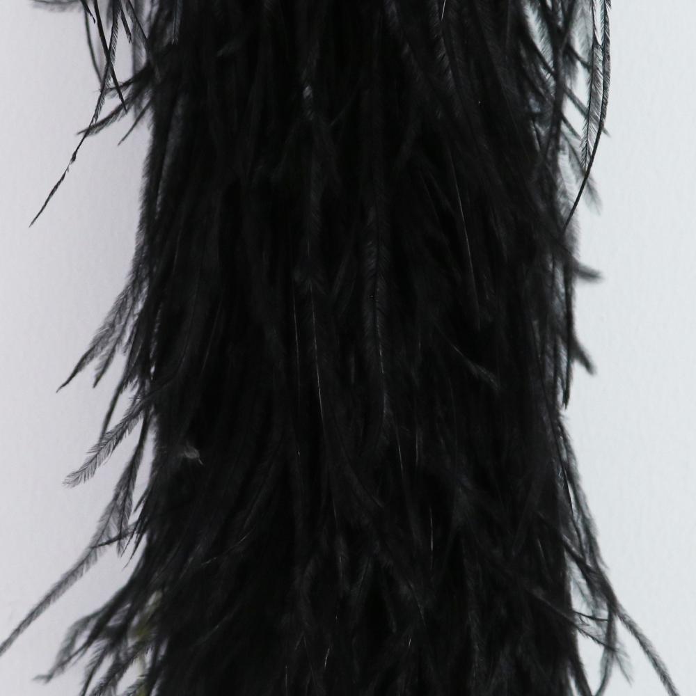 DIY 1 3 6 10 20Ply Natural Ostrich Feathers Boa 2 Meter Fluffy Ostrich feather Shawl for Wedding Party Dress Sewing Decoration Scarf
