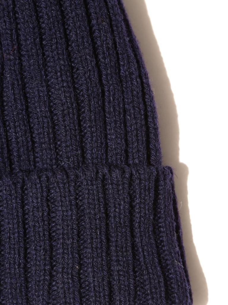 [BEAMS PLUS] Шерстяная шапка-бини для мужчин, темно-синий - 38410023247