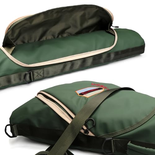 TOURBON Сумка для гольфа Sunday Carry Держатель для клюшек для гольфа Чехол для тренировочного поля, мини-поля, тренировок, Легкий, Для путешествий, Унисекс (зеленый)
