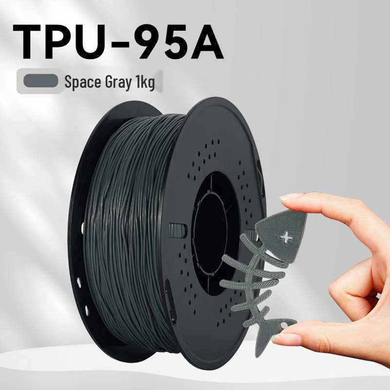 1KG TPU 3D Printing Filament, 1.75mm, Soft & Elastic for FDM Printers
