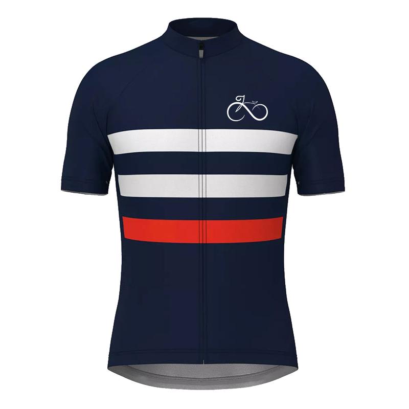 Полосатая веломайка, мужская одежда для велоспорта, летний костюм с коротким рукавом для горного велосипеда, дышащая одежда для шоссейных гонок на велосипеде