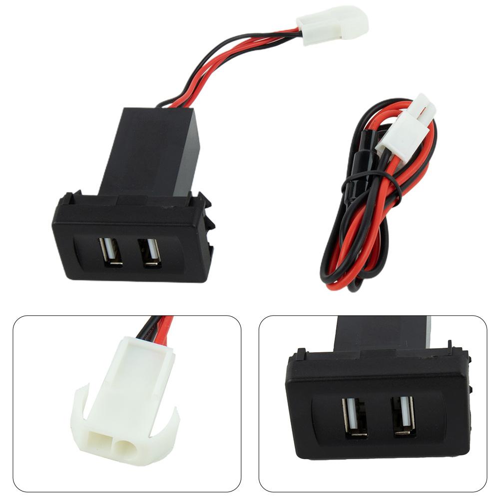 2.1A USB Wiring Harness Built-In Socket Car Charger Car Dual USB Port Charger