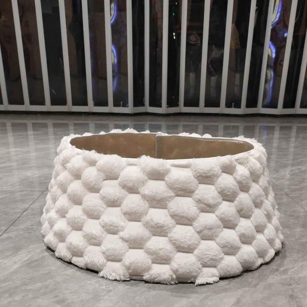 Round Tree Bottom Decoration Foldable Xmas Tree Base Decor New Christmas Tree Skirt Office