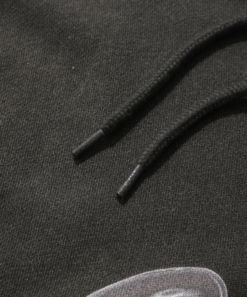 Худи с логотипом Balloon Suede [Пигментный черный]