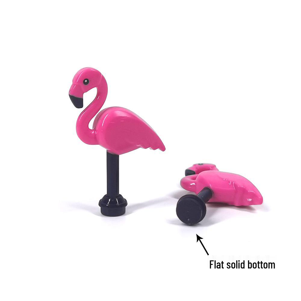 Детали для DIY с принтом животных: Коза, Чайка, Пингвин, Рыба, Овца - Совместимы с MOC Игрушками-конструкторами