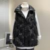 Women's Winter Down Cotton Vest Jacket Sleevele Stand Parkas Warm Short Vest Coat Female Waistcoat Overcoat Ladies Tops