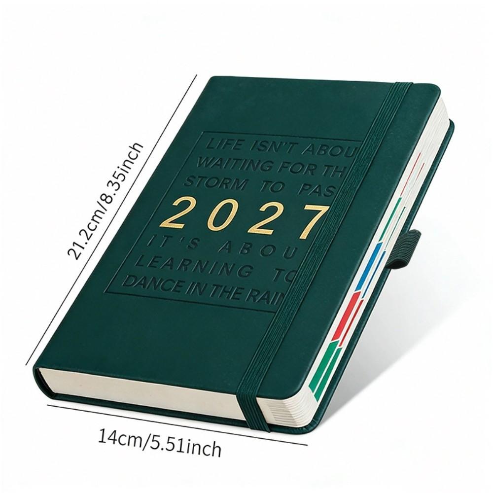 Планер A5 2027 на 365 дней, Английский, Руководство по эффективности, Список дел, Блокнот, Школьные и офисные принадлежности