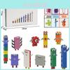 Блоки Numberblocks с пластиковыми деталями для DIY-игр на вечеринке и детских игр