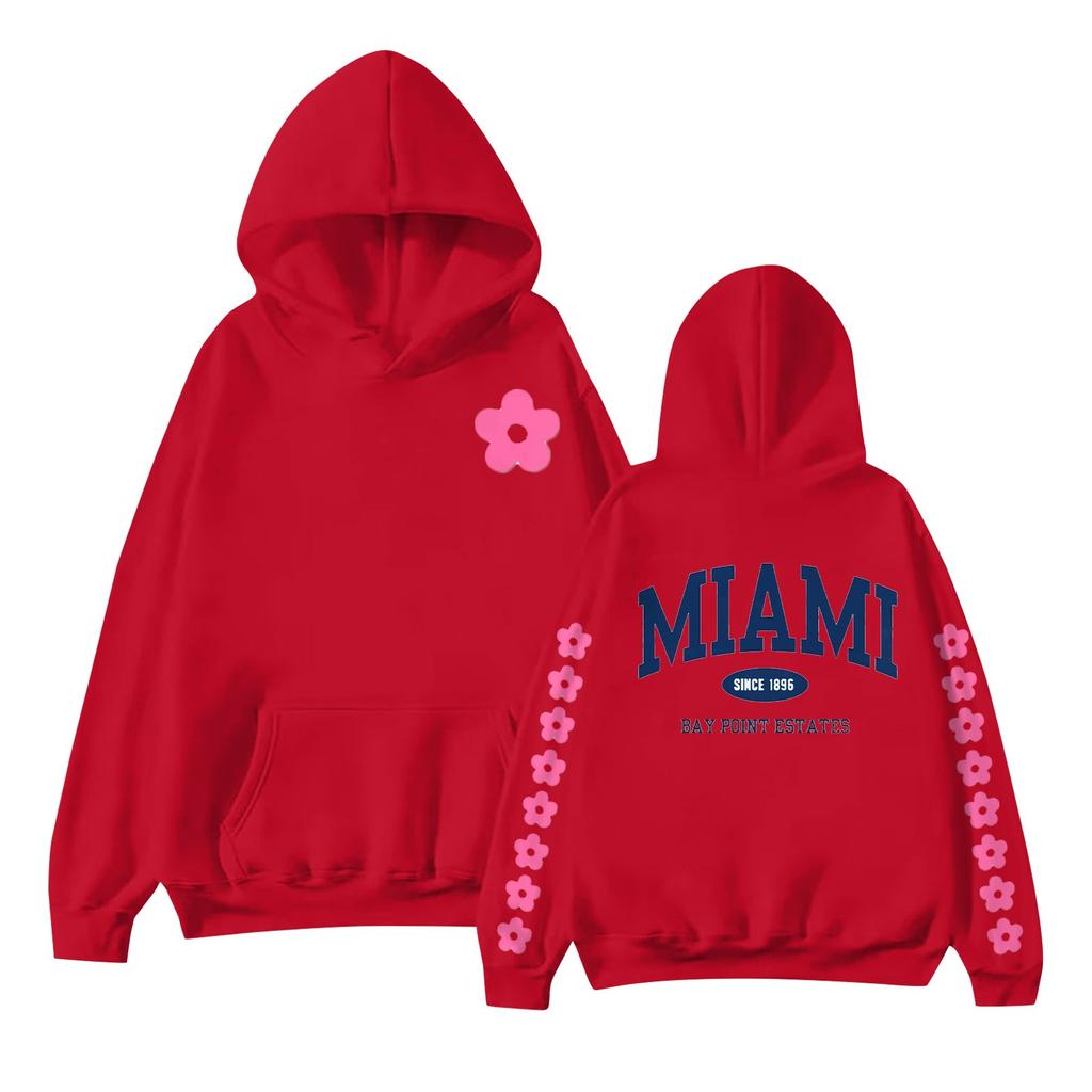 Женская мода с принтом, длинный рукав, свободная толстовка, верхняя часть, осенняя толстовка с капюшоном