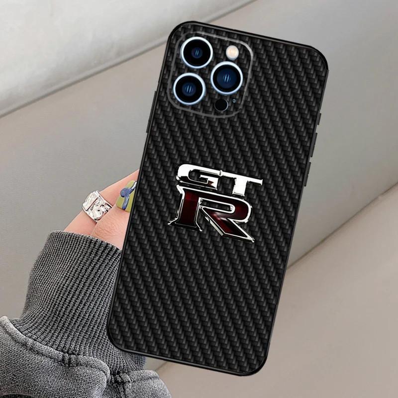 Чехол для мобильного телефона iPhone15Pro Max GTR спортивный автомобиль JDM чехол для мобильного телефона отправляется от имени других, окрашен и защищен от падений.