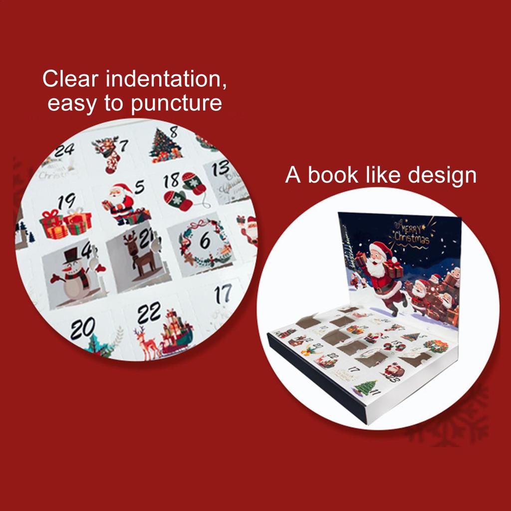 Пустая коробка для адвент-календаря, бумажный кейс для отсчета дней до Рождества, сувенир для рождественской вечеринки, семейного собрания, школьный приз, подарок для праздничного торжества