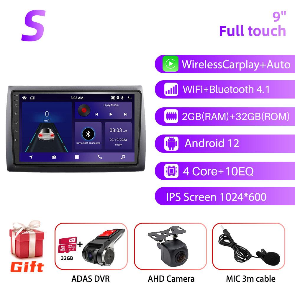 Android Car Radio 9 дюймов для Fiat Stilo 2010 GPS 2din 4G LTE Мультимедиа Видео Плеер Головное Устройство Радио Стерео Беспроводной Carplay