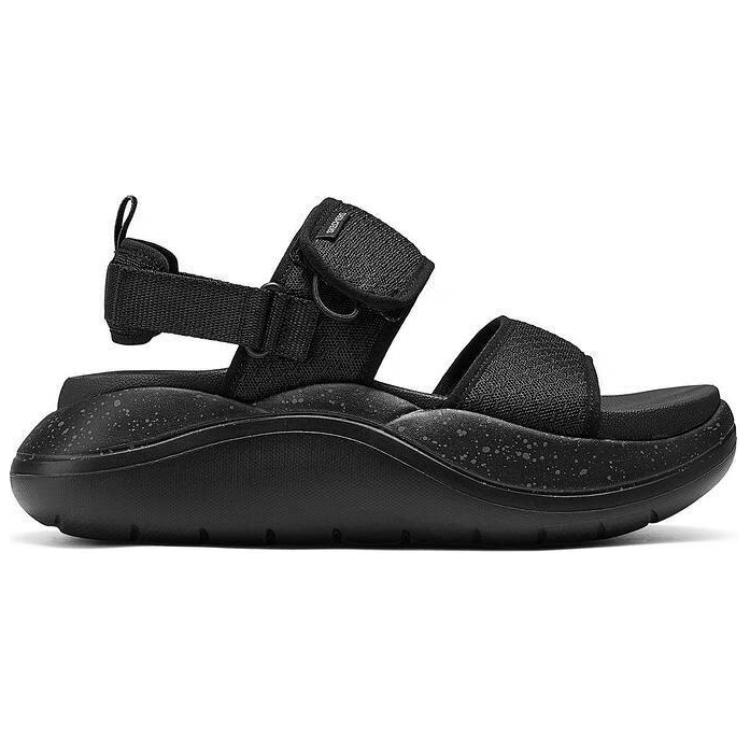 Skechers Модные удобные простые универсальные сандалии на одной лямке Женские сандалии Черные 141510-BBK