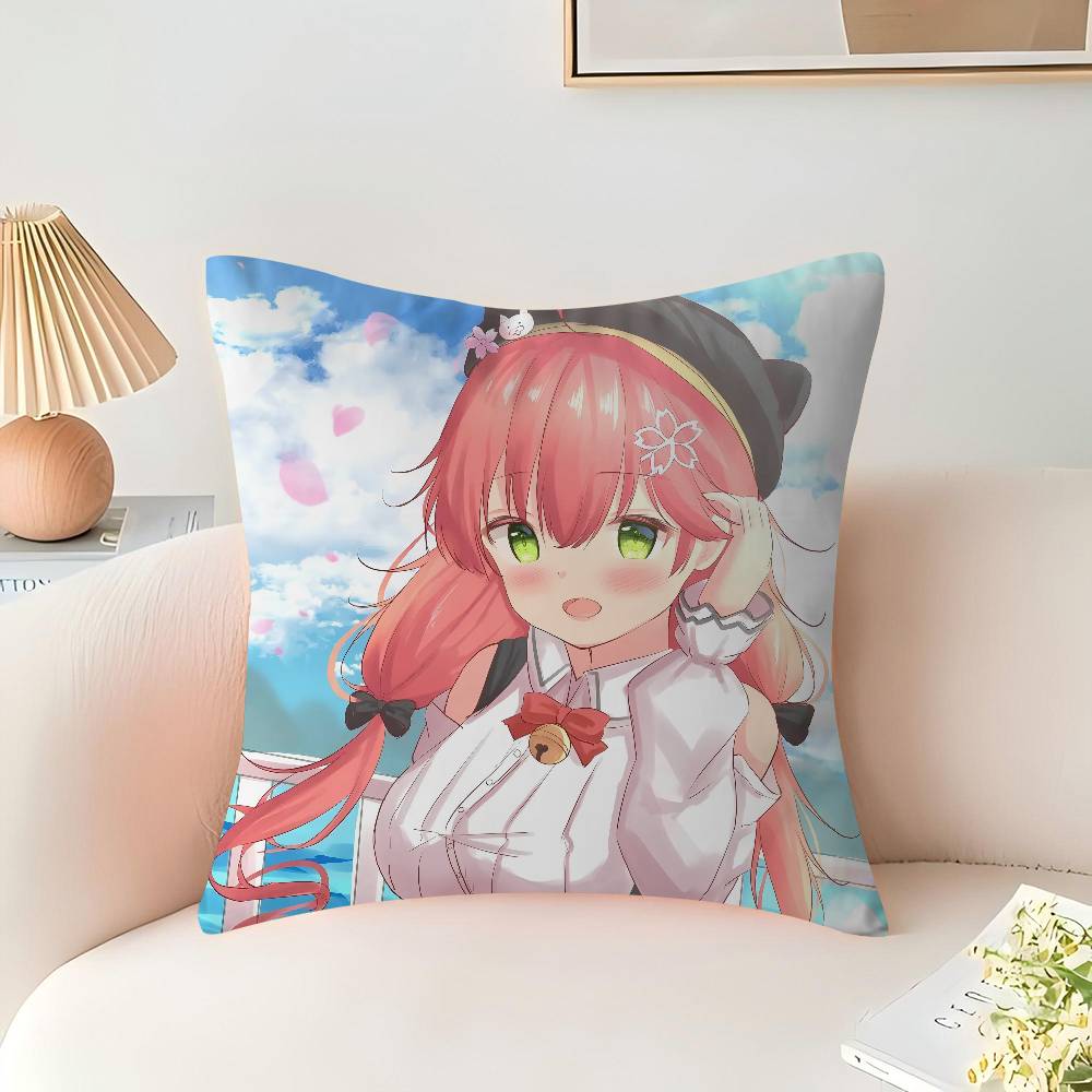 Наволочка Сакура Мико мультяшный Подарок Наволочка для подушки Спальня Дом Диван Кресло Сиденье Декор наволочка