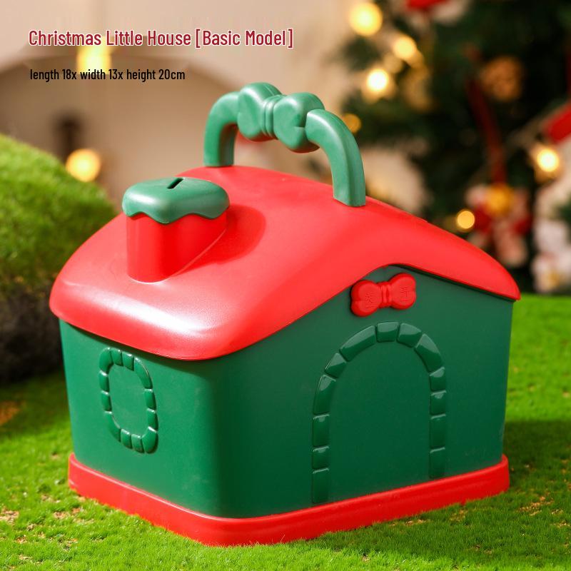 Рождественский Вечер Яблочная Подарочная Коробка - Креативная Упаковка для Конфет в Виде Маленького Домика для Детей