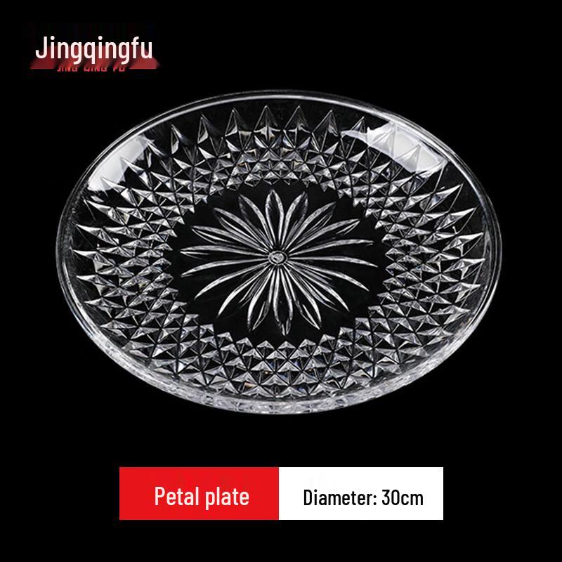 Jingqingfu Transparent Acrylic Drop-Resistant Serving Plate