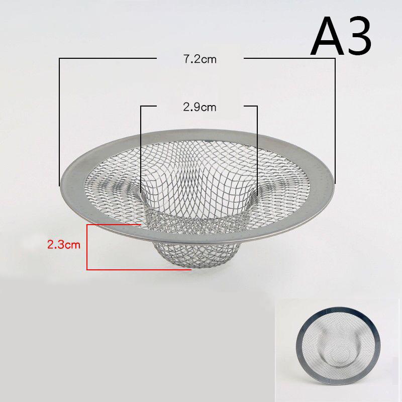 1 шт. фильтр для кухонной раковины из нержавеющей стали, фильтр для слива в ванную, сетчатый фильтр для душа, улавливатели волос, заглушки для кухонных принадлежностей