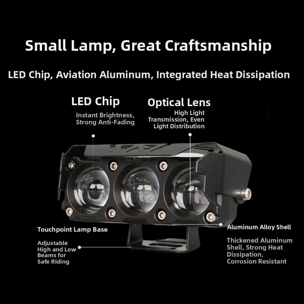 Super Bright Hi/Low Beam Fog Lamps Dual Color Driving Light for Car Trucks SUV UTV