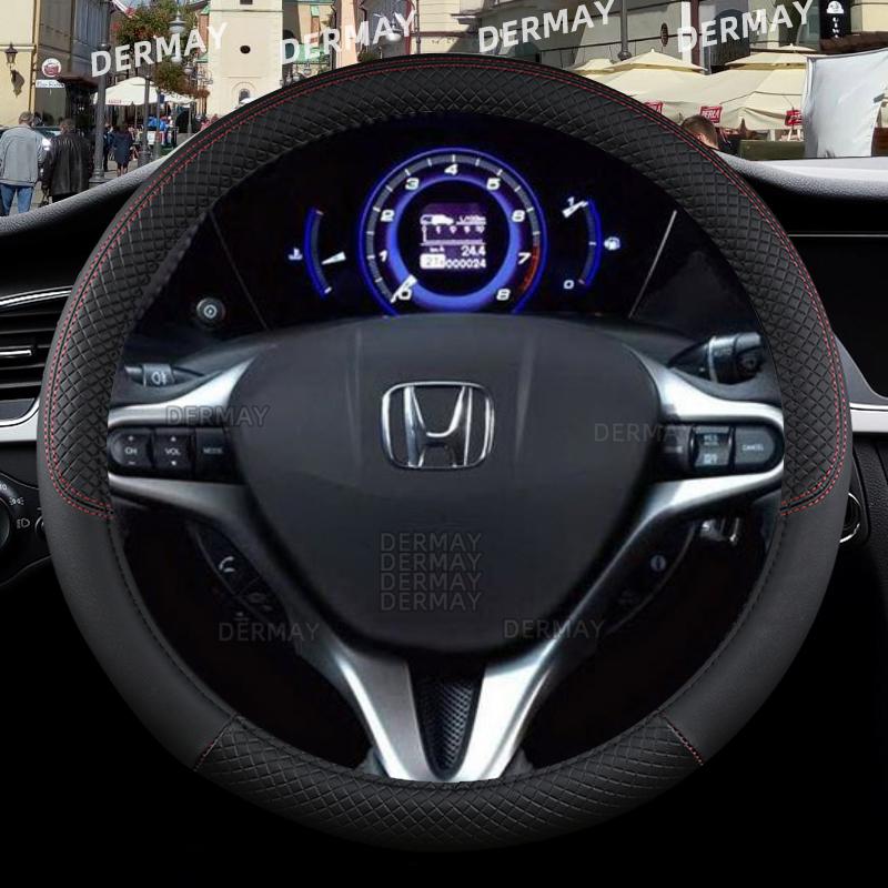 for Honda Civic 2004 2006 2007 2008 2009 2012 2013 2014 2015 Car Steering Wheel Cover PU Leather Non-slip Auto Accessories aih256