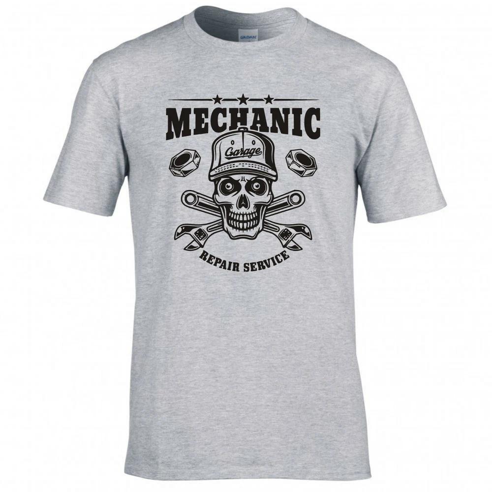 Mechanic Repair Service Skull Wrenches Tshirt